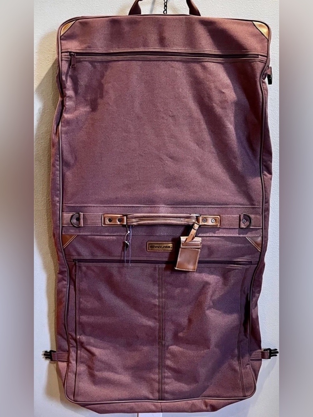 PAN AM Vintage Branded Canvas Travel Garment Bag w/ Original lock and Key ✈️